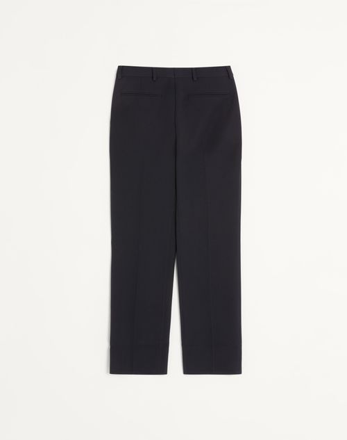 Valentino - ウール ギャバジン パンツ - ネイビー - メンズ - パンツ＆ショートパンツ