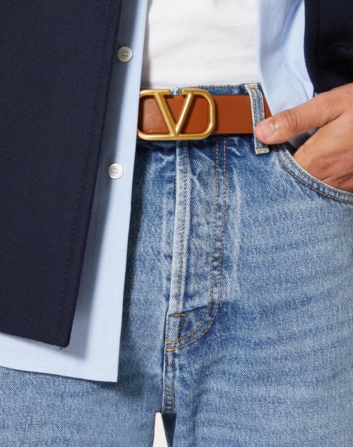 Vlogo signature leather belt by Valentino Garavani