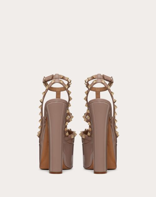 Valentino garavani rockstud leather platform online sandals