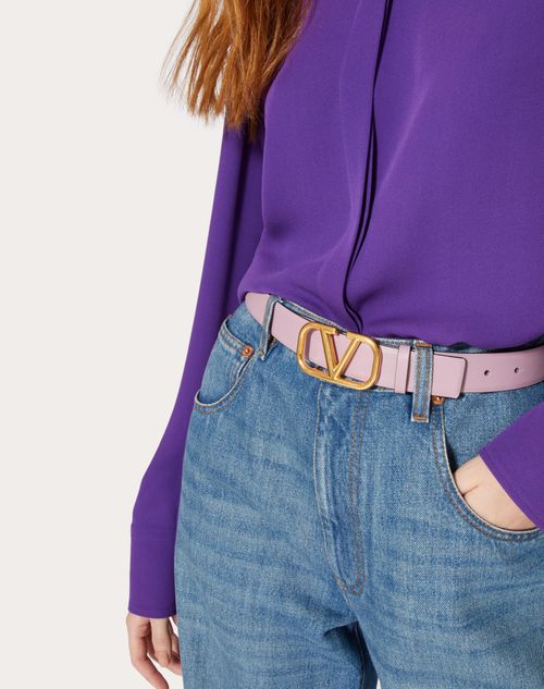 VALENTINO GARAVANI Valentino Garavani VLOGO reversible leather belt in 2023