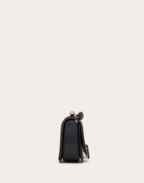 Vsling Shoulder Bag In Grainy Calfskin for Woman in Black | Valentino US