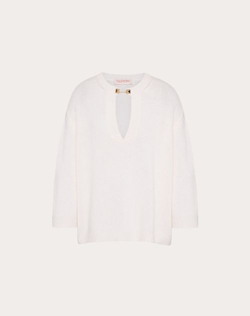 Valentino - Cashmere Sweater - Ivory - Woman - Knitwear