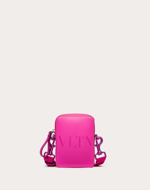 Valentino Vltn Logo Leather Crossbody Bag