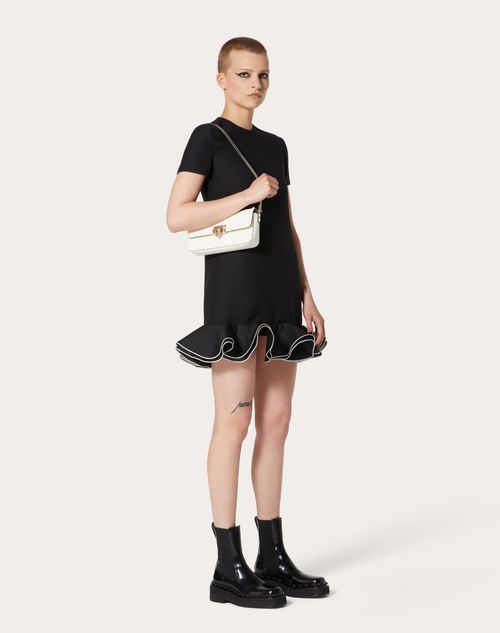 Valentino - Crepe Couture Short Dress - Black/ivory - Woman - Dresses