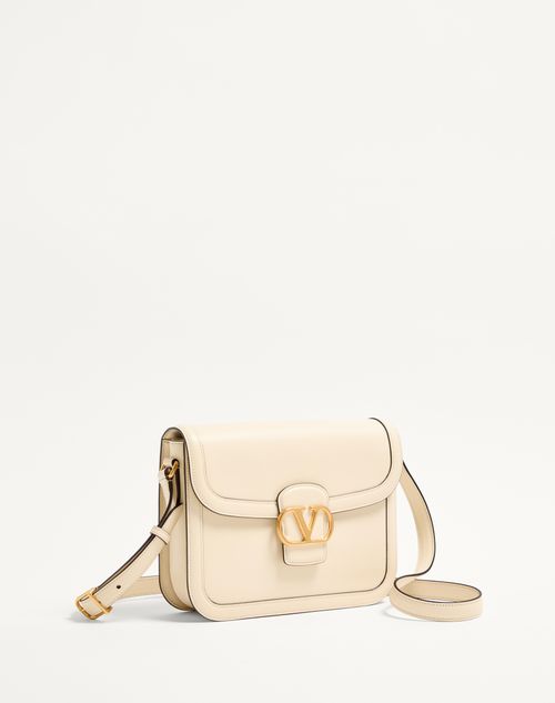 Valentino Garavani - Valentino Garavani 9to5 Smooth Calfskin Shoulder Bag - Butter - Woman - Shoulder Bags