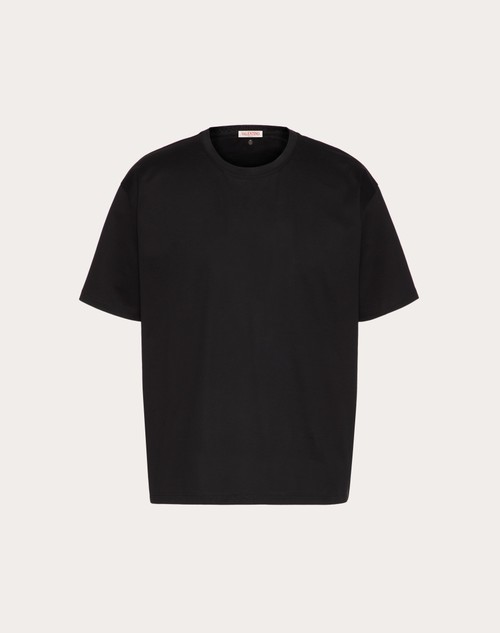 コットン クルーネック Tシャツ for メンズ インチ ブラック | Valentino JP