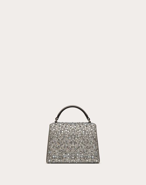 Mini Sac À Main Vsling Avec Broderie Scintillante pour Femme en Gris Perle