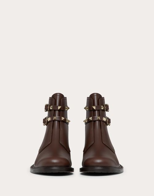 Valentino Garavani - Rockstud Calfskin Ankle Boot 20 Mm - Fondant - Woman - Boots