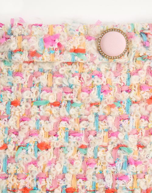 Valentino - Candy Tweed Short Skirt - Multicolour - Woman - Skirts