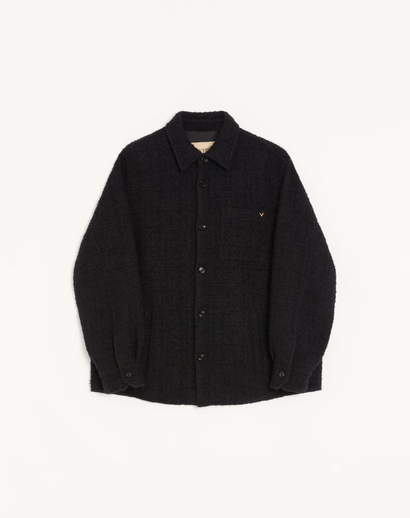 Surchemise Tweed Coton VGold Noir — Valentino