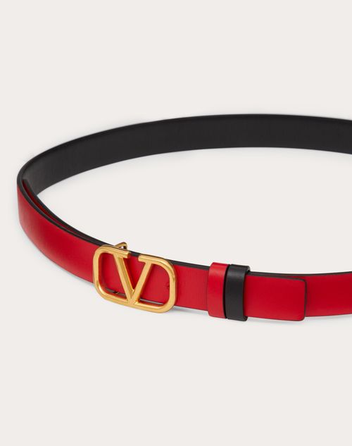 Valentino VLOGO Large Waist Belt Smokey Black