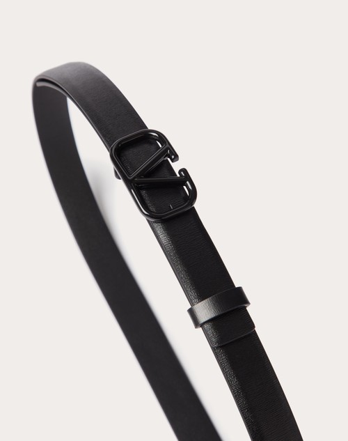 Valentino Garavani Black VLogo Signature Belt