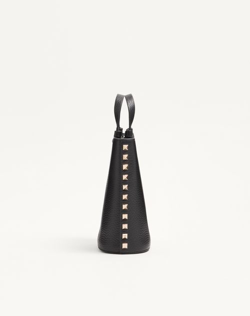 Valentino Garavani - Valentino Garavani Rockstud Mini Bag In Grainy Calfskin - Black - Woman - Wallets And Small Leather Goods