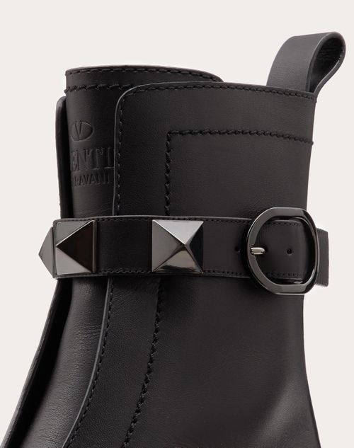 Valentino Garavani Roman Stud Calfskin Combat Boots