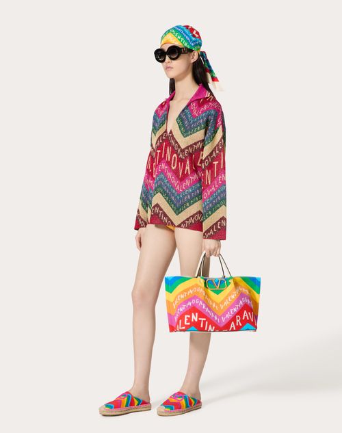 Valentino - Valentino Chevron Lurex Sweater - Multicolor - Woman - Ready To Wear