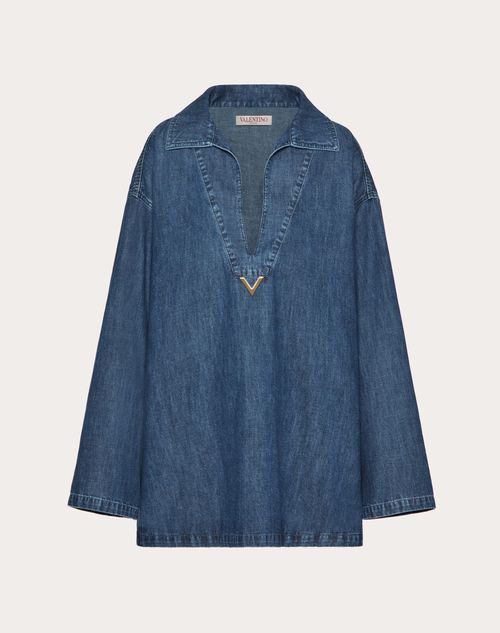 Chambray denim dress