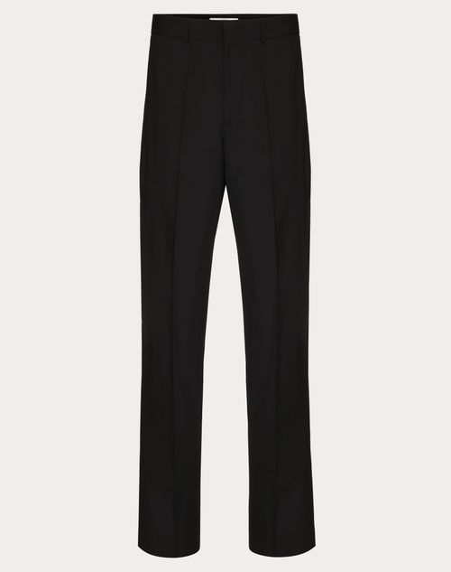 Valentino - Wool Trousers - Black - Man - Trousers And Shorts