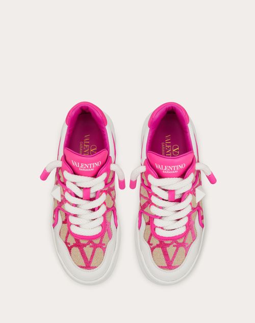 Pre-owned Lv Trainer Leather Low Trainers In Pink