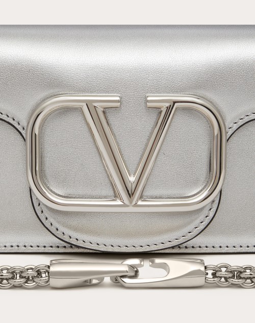 Valentino Garavani Silver Small Locò Bag