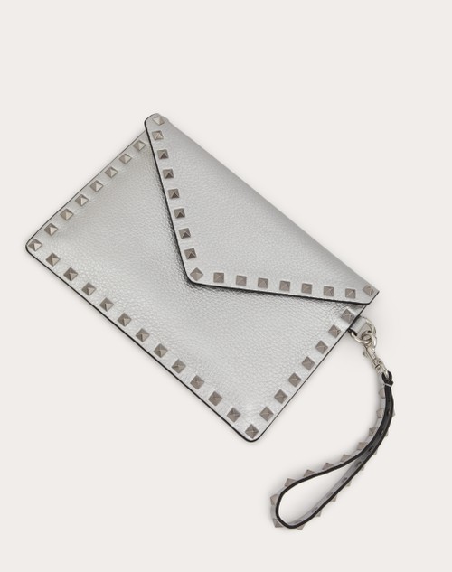 Valentino Garavani Rockstud leather mini bag - Silver