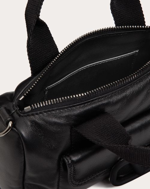 Valentino Garavani Noir Mini Shoulder Bag In Nappa Leather for Man in Black Valentino DK