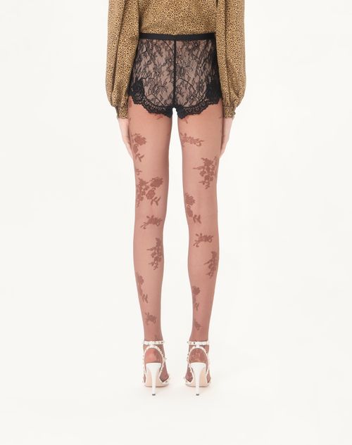 Valentino - Lycra Tights - Brown - Woman - Lingerie