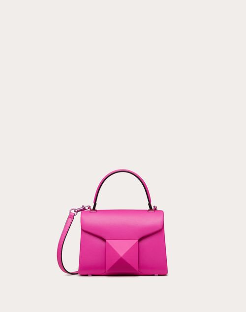 Valentino Garavani - Mini One Stud Handbag In Nappa - Pink Pp - Woman - Single Handle Bags
