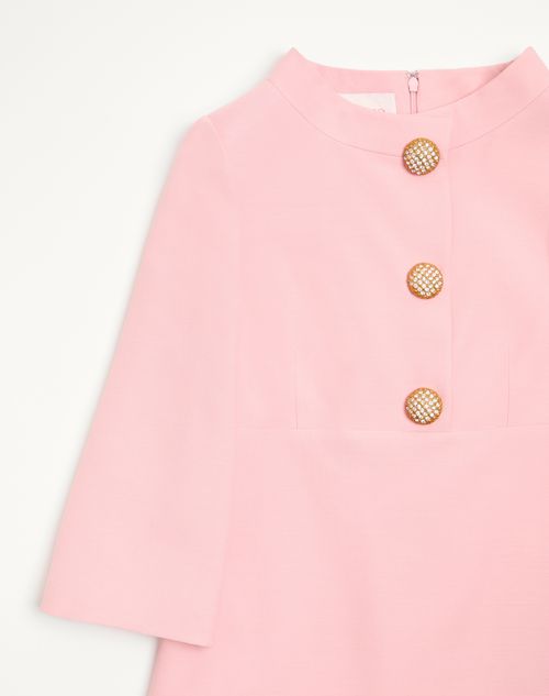 Valentino - Crepe Couture Short Dress - Light Pink - Woman - Dresses