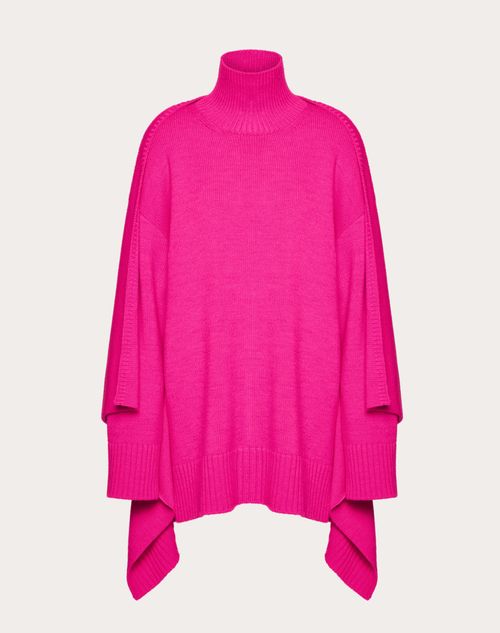 Valentino - Pull En Wool Cashmere - Pink Pp - Femme - Maille