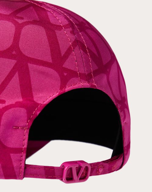 Valentino Garavani - Toile Iconographe Baseball Cap In Toile Iconographe Faille - Pink Pp - Woman - Woman View All