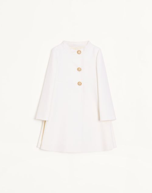 Valentino - Coat In Double Compact Drill - Ivory - Woman - Coats And Outerwear