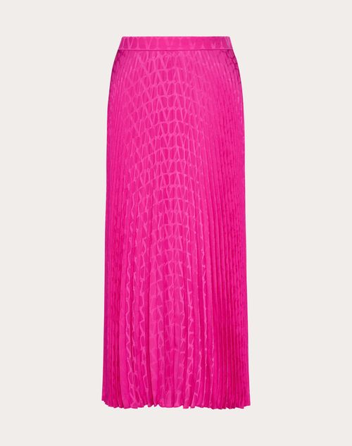 Valentino - Toile Iconographe Silk Jacquard Skirt - Pink Pp - Woman - Skirts