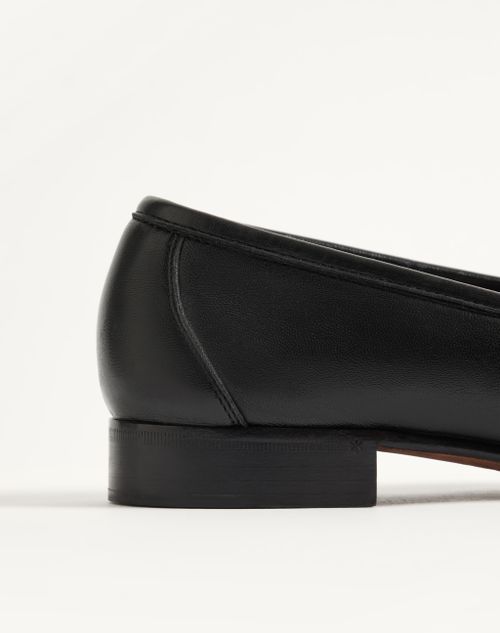 Valentino Garavani - Étudiant Nappa Leather Loafer - Black - Man - Loafers And Drivers