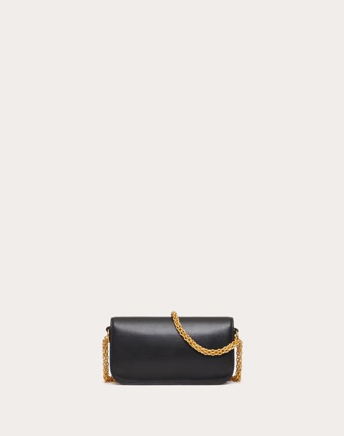 Valentino Black Leather Small VRING LOVE Shoulder Bag Valentino