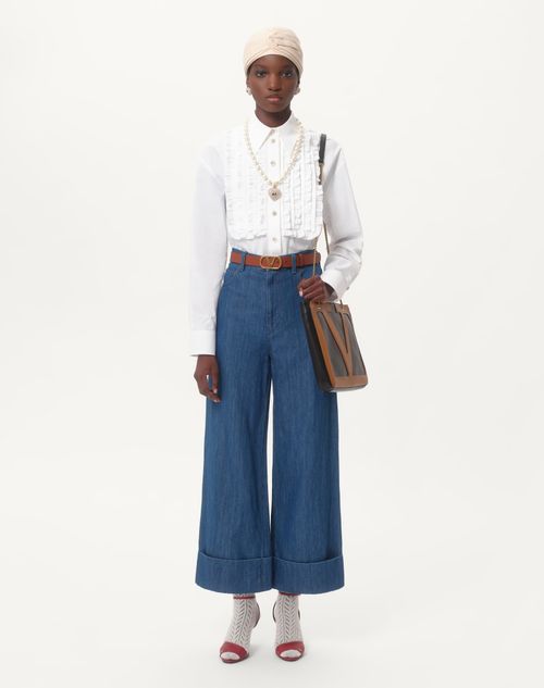 Valentino - Cotton Popeline Shirt - Woman - Shelf - Wrtw - W3