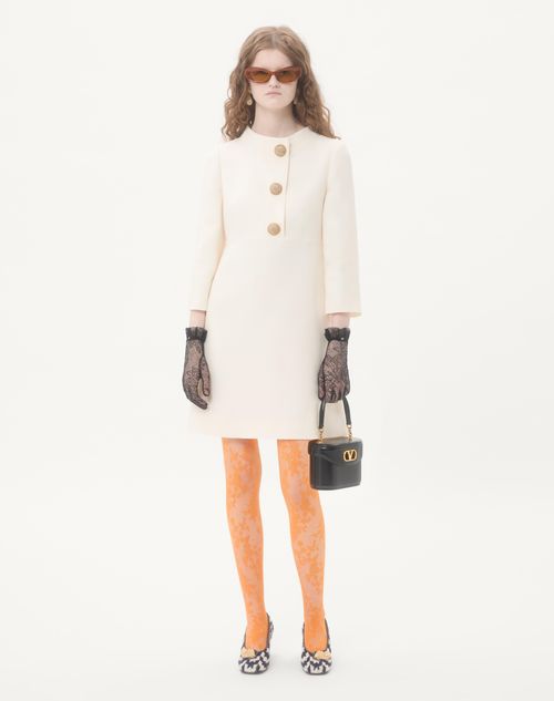 Valentino - Crepe Couture Short Dress - Ivory - Woman - Dresses