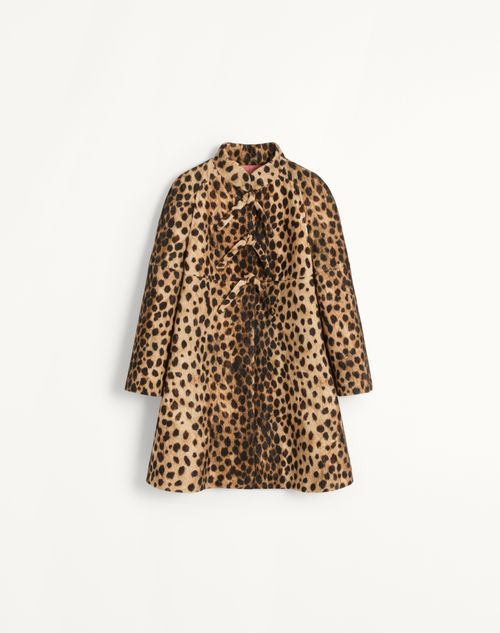 Valentino - Jaguar Spots Printed Wool Cloth Coat - Animal Print - Woman - Shelf - Wrtw - W1 Animalier & Paris