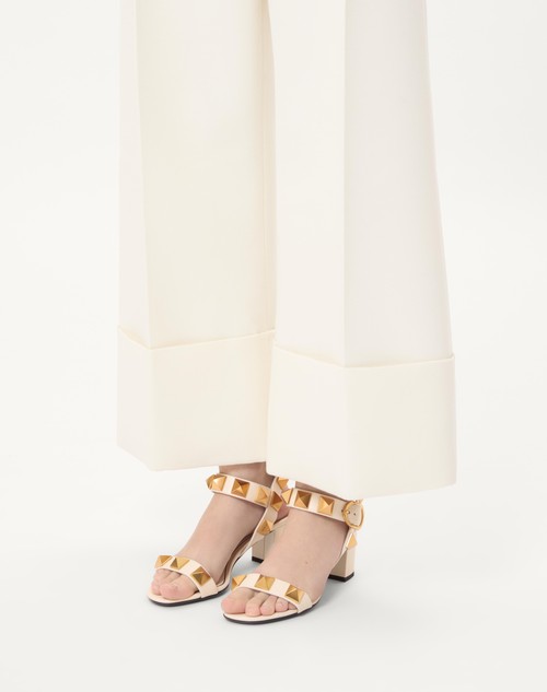 Valentino Garavani Off-White Roman Stud Slide Sandals