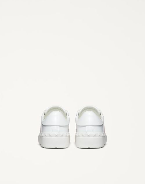 Valentino Garavani - Open Sneaker In Calfskin Leather - White/water Rose - Woman - Shoes