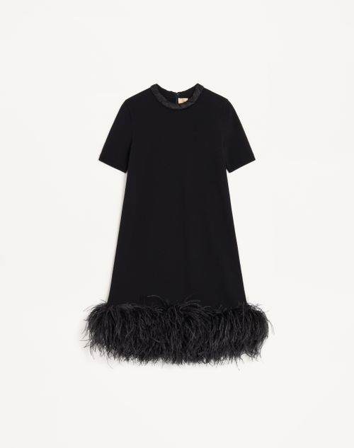 Valentino - Valentino Short Embroidered Knit Dress - Black - Woman - Dresses