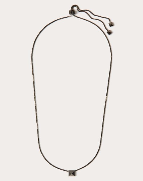 ロックスタッズ メタル ネックレス for メンズ インチ 鉛色 ロックスタッズ メタル ネックレス for メンズ インチ 鉛色