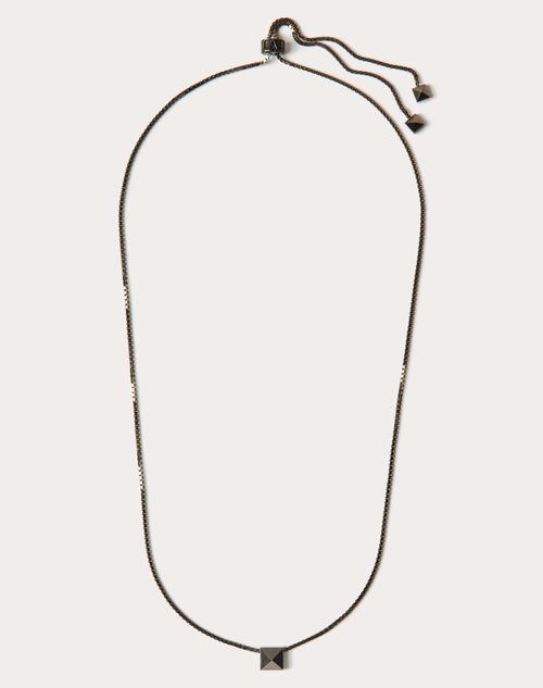 Valentino Garavani - Metal Rockstud Necklace - Lead - Man - Jewellery