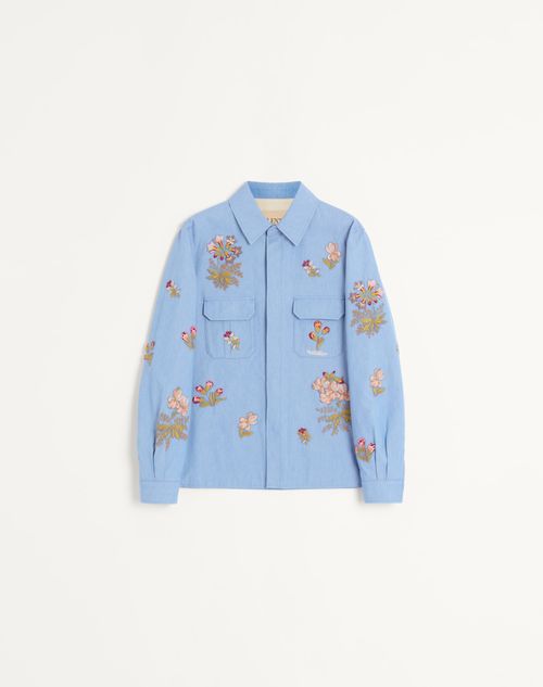 Valentino - Denim Shirt With Embroidery - Man - Gifts For Him