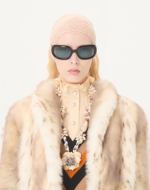 Valentino - Shearling Coat - Ivory - Woman - Coats And Outerwear