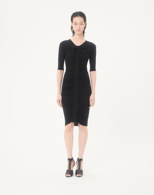 Valentino - Abito In Maglia - Nero - Donna - Abiti