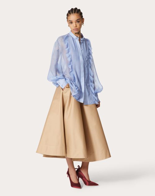 Valentino high-waisted pleated skirt