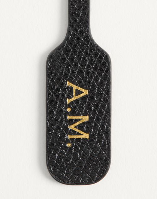 Valentino Garavani - Valentino Garavani Devain Small Shoulder Bag In Moiré Plus De Pois Fabric - Butter/black - Woman - Shoulder Bags