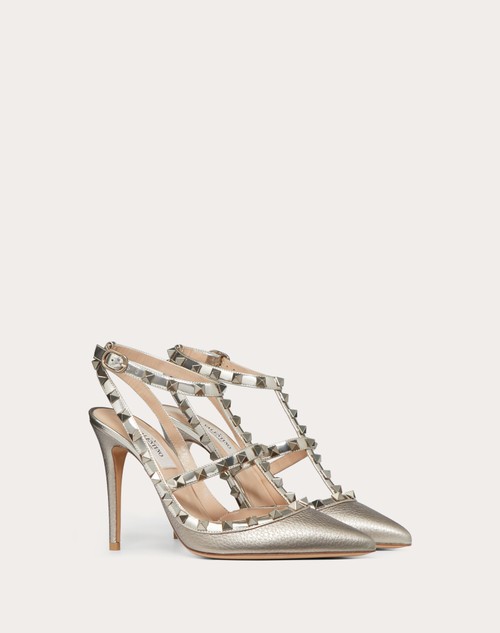 Valentino Garavani Silver Rockstud Pumps