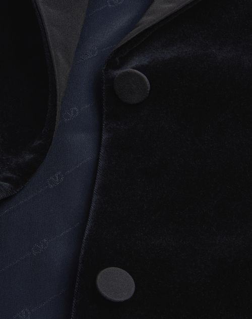 Valentino - Velvet Blazer - Black - Woman - Jackets And Blazers