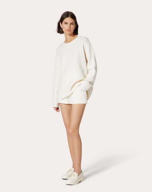 Valentino - Toile Iconographe Wool Sweater - Ivory - Woman - Knitwear